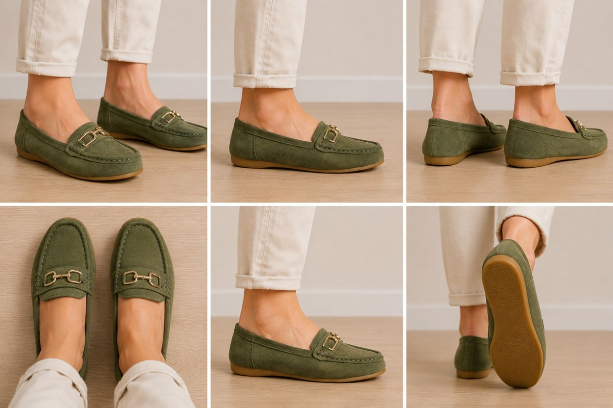 Women's Comfort Metal Bit Slip-On Loafers