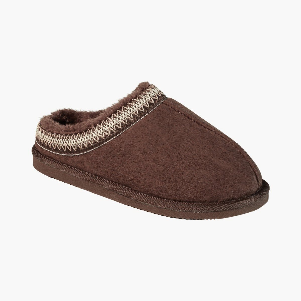 Cozy Faux Fur Lined Slip-On Mule Slippers