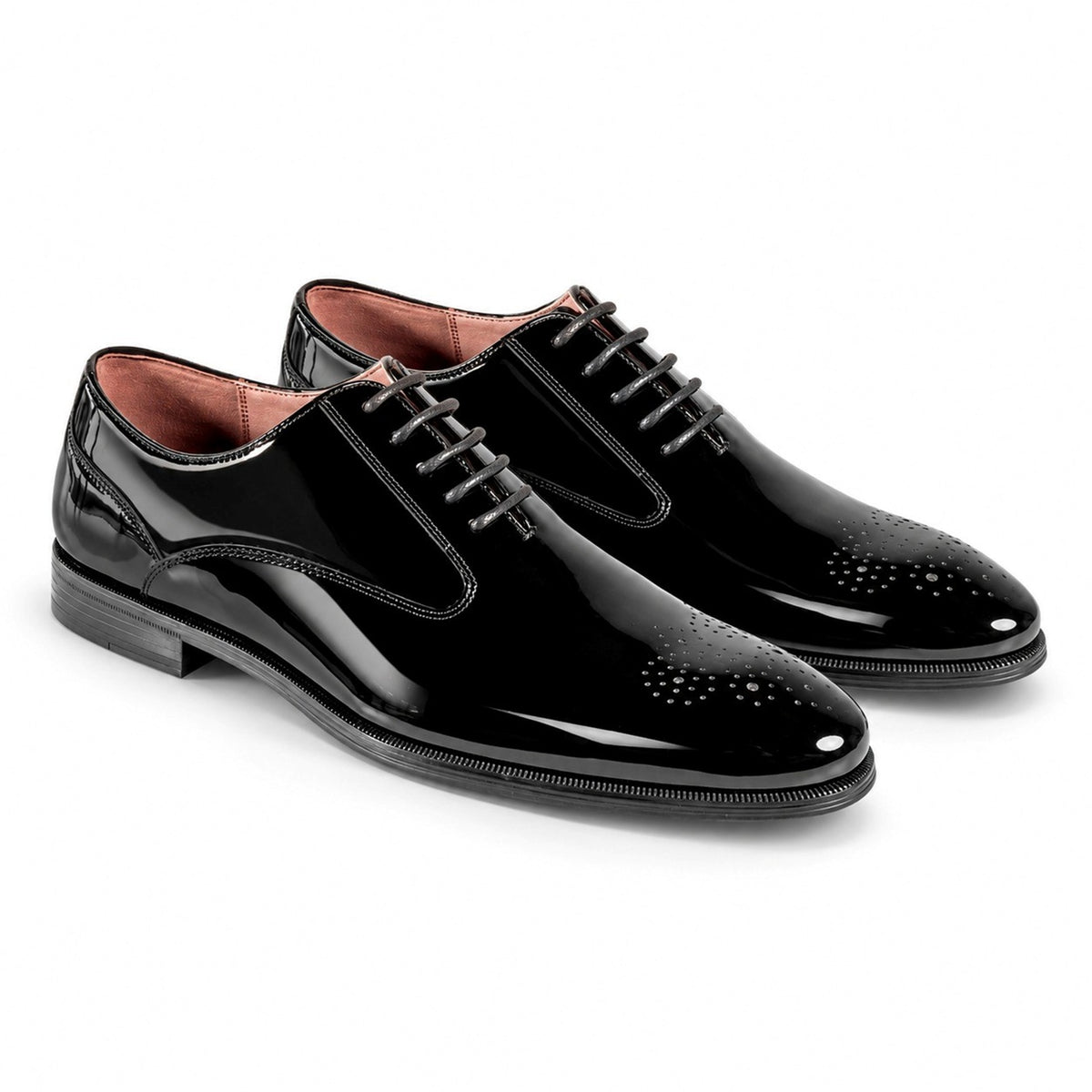 Men's Patent Lace-Up Oxford Dress Shoes