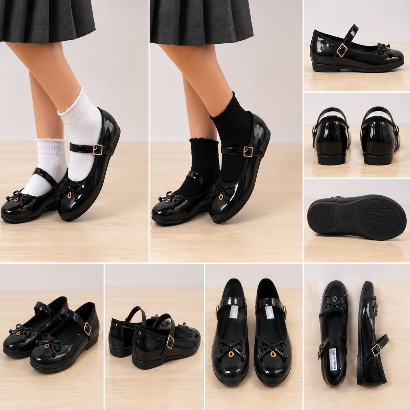 Black Patent Mary Jane School Shoes