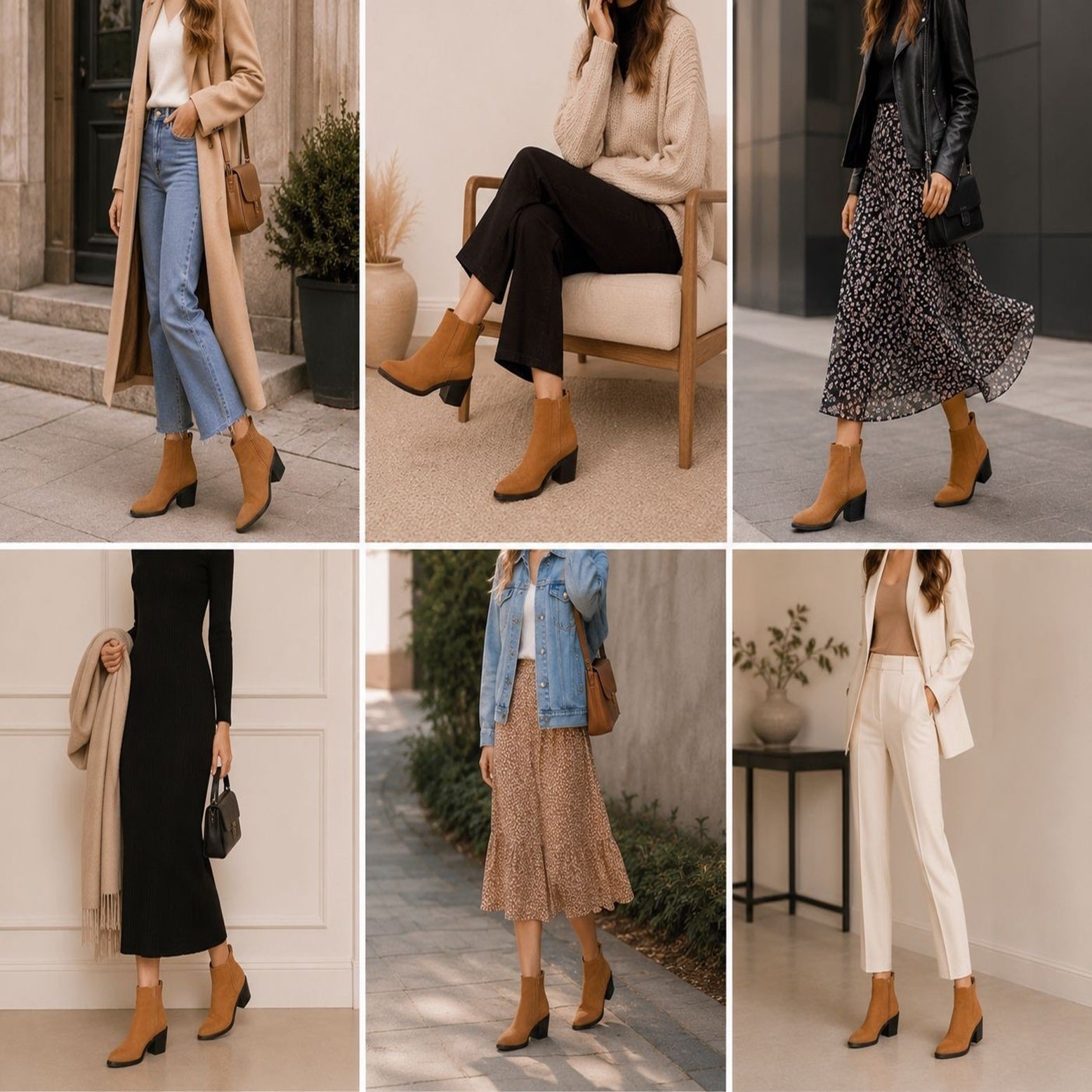 Women's Block Heel Chelsea Ankle Boots