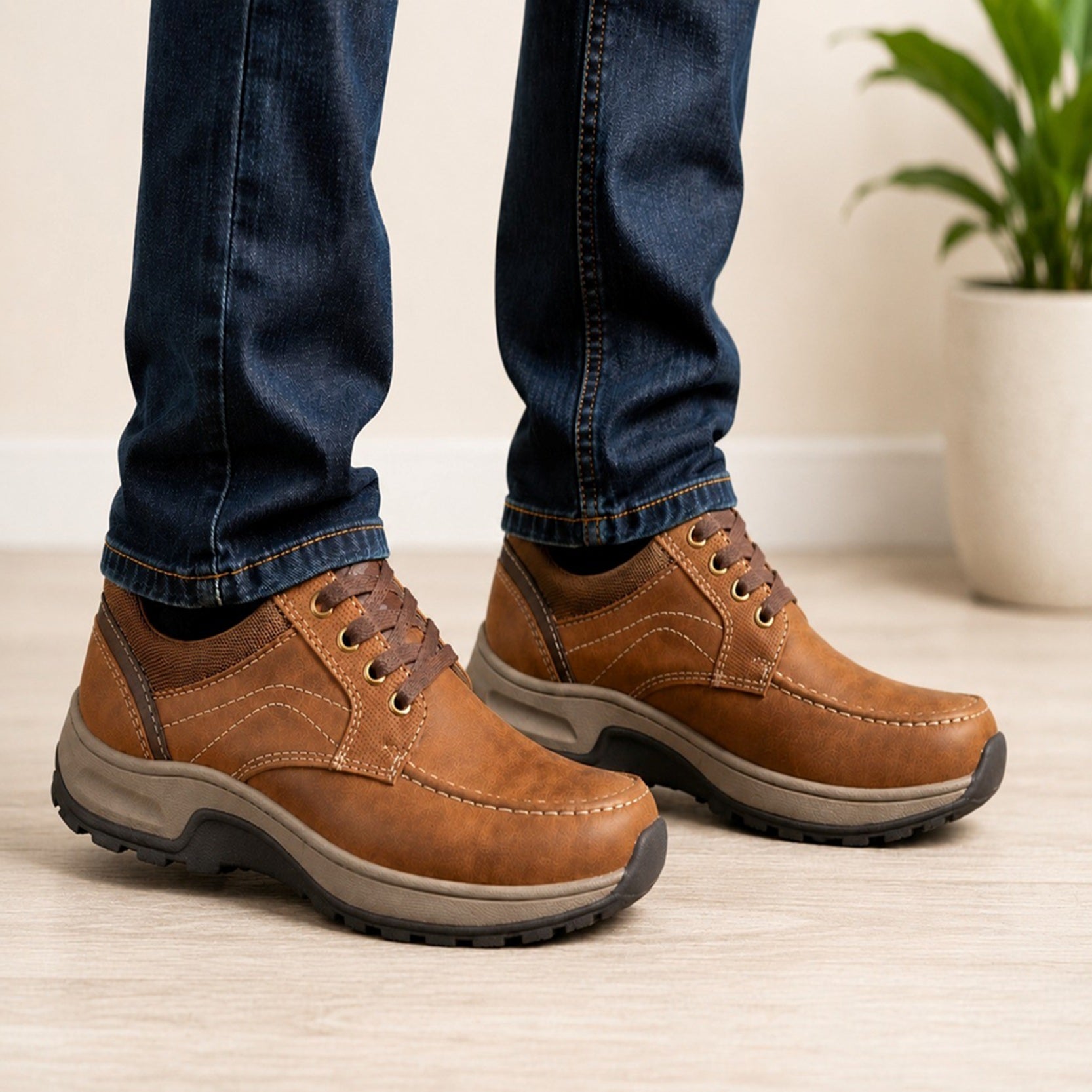 Men's Casual Lace-Up Comfort  Shoes