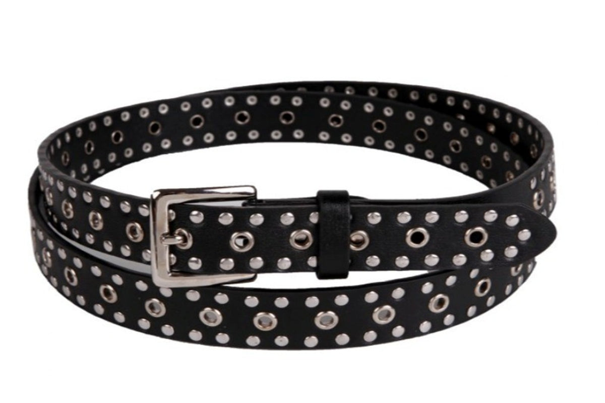 Women's Studded Eyelet Belt - 1" Wide