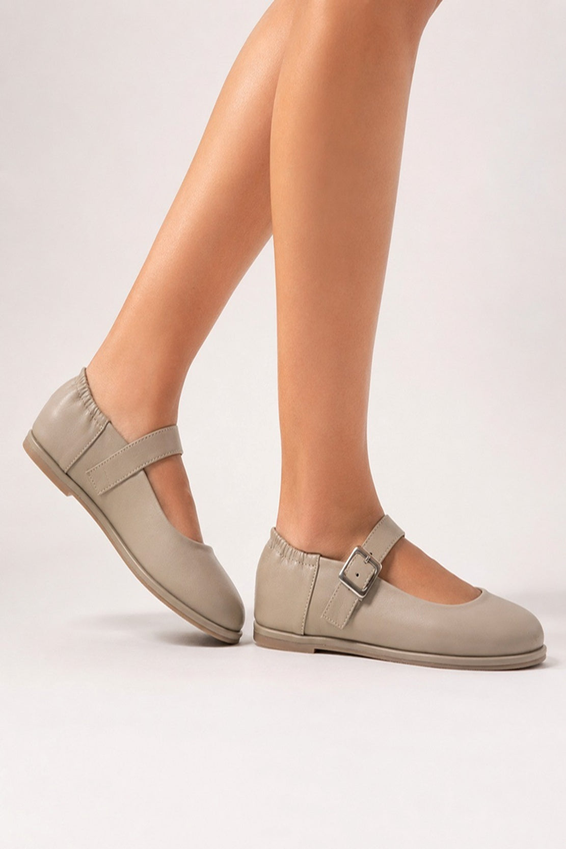 Women's Comfort Mary Jane Buckle Strap Flat Shoes