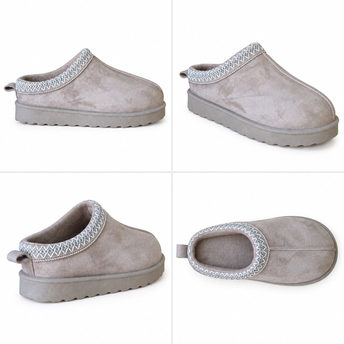 Women's Slip-On Casual Comfort Shoes with Embroidered Trim