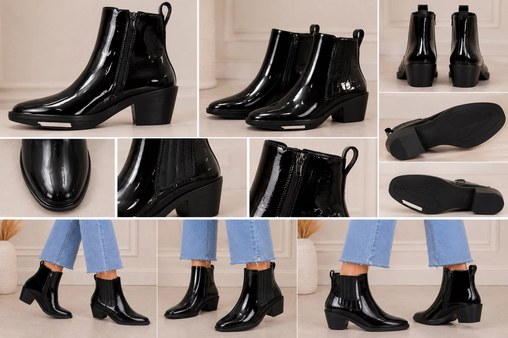 Women's Block Heel Chelsea Ankle Boots