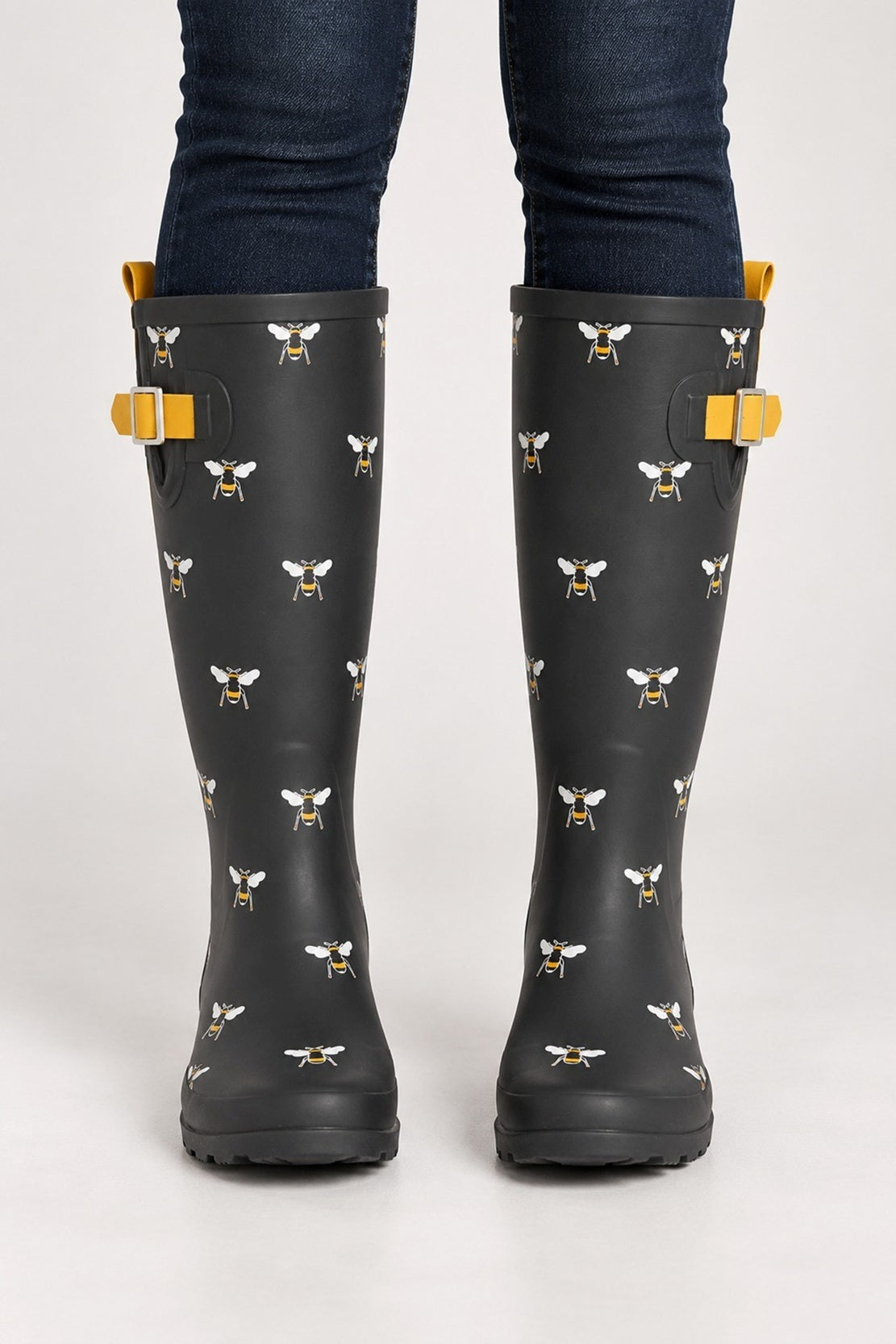 Women's Bee Print Knee High Rain Boots