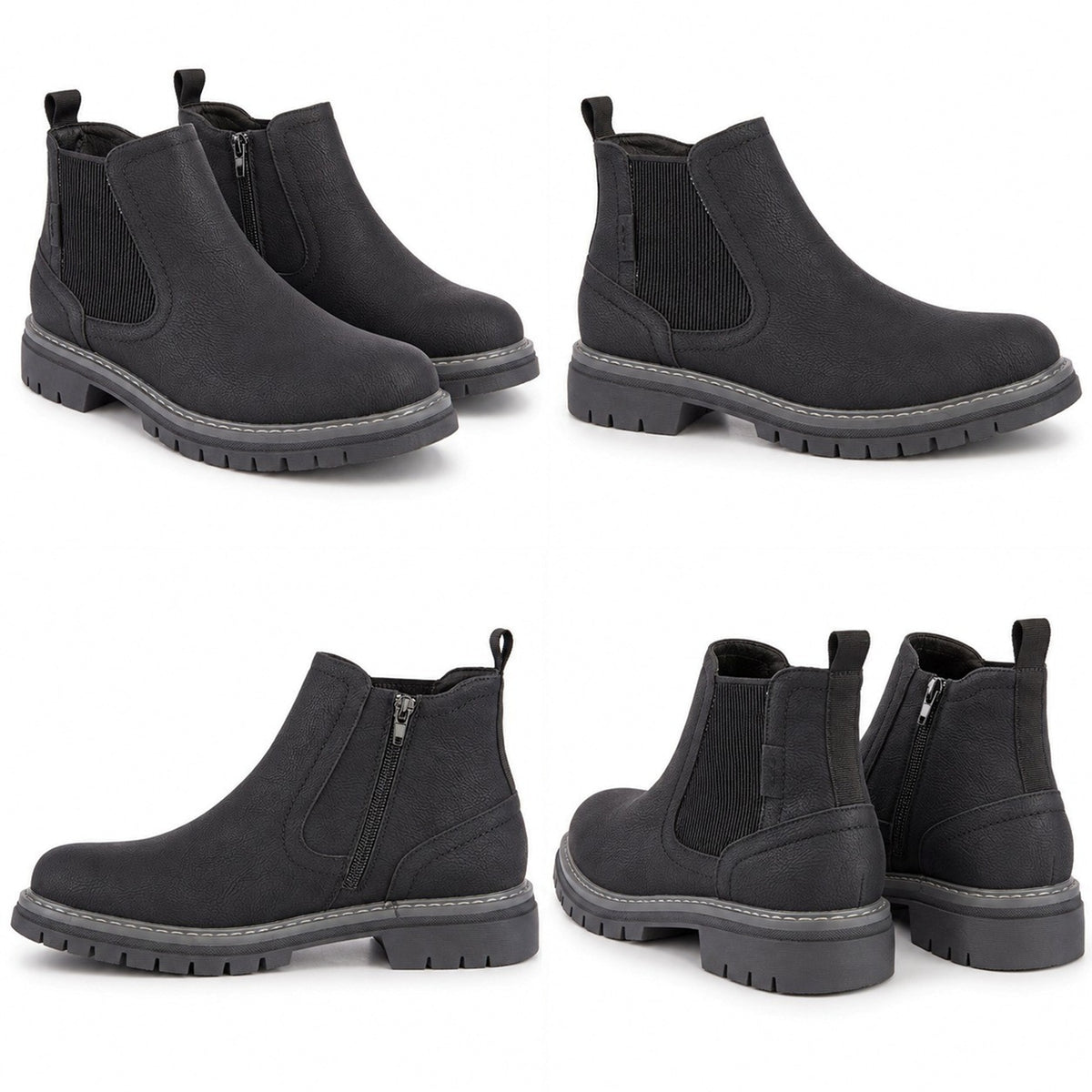 Men's Chelsea Ankle Boots Chunky Lug Sole