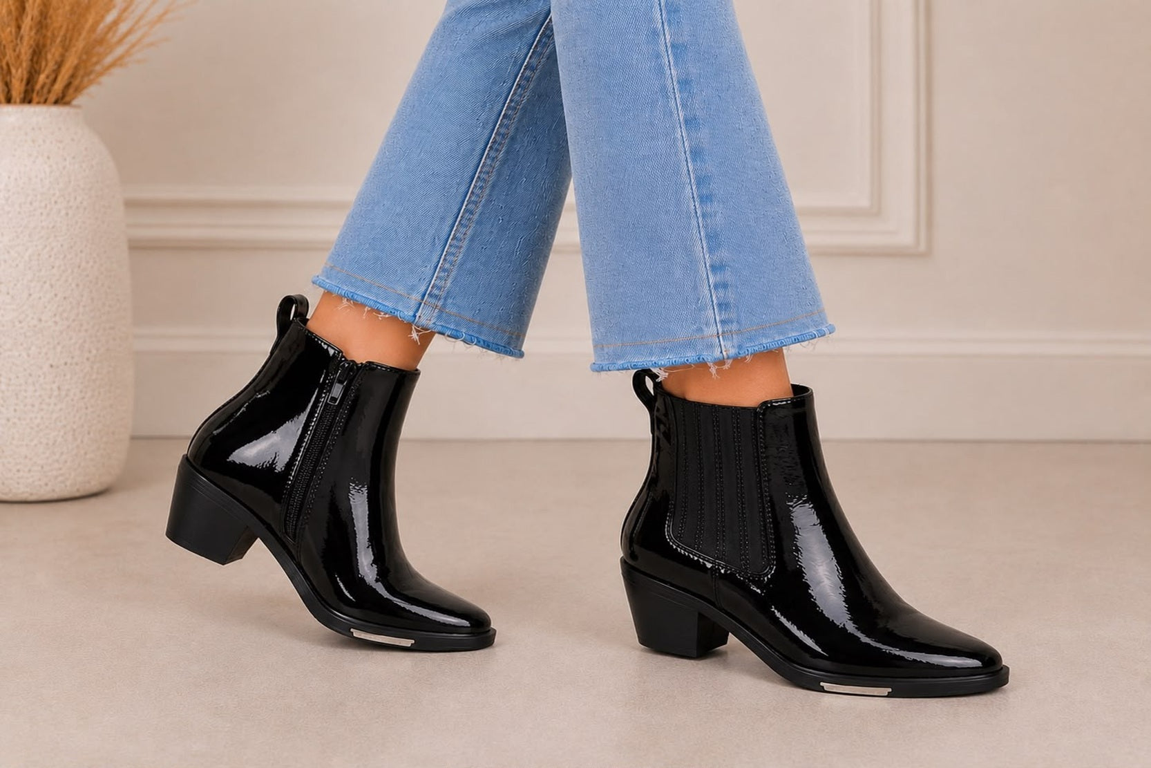 Women's Block Heel Chelsea Ankle Boots