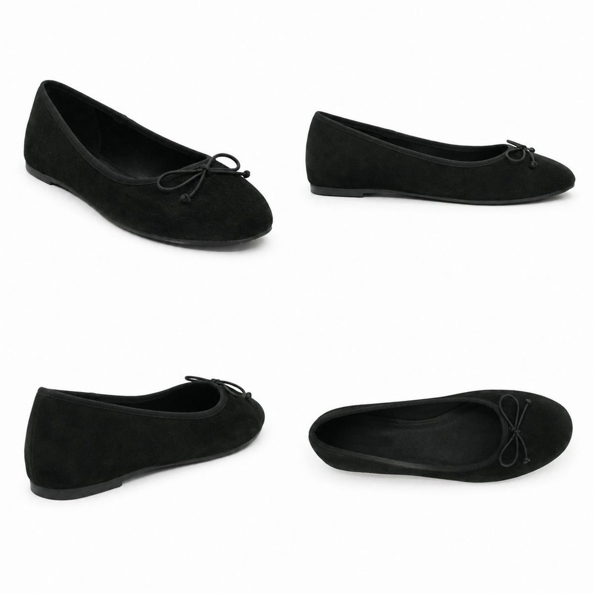 Women's Ballet Flats with Bow Detail