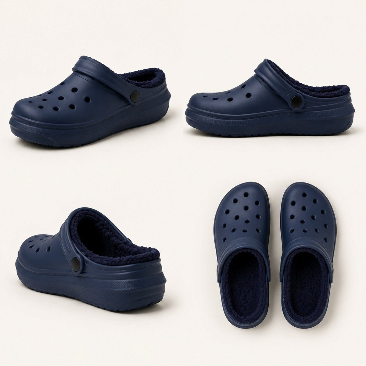 Women’s Fleece-Lined Lightweight Clog Comfort Shoes
