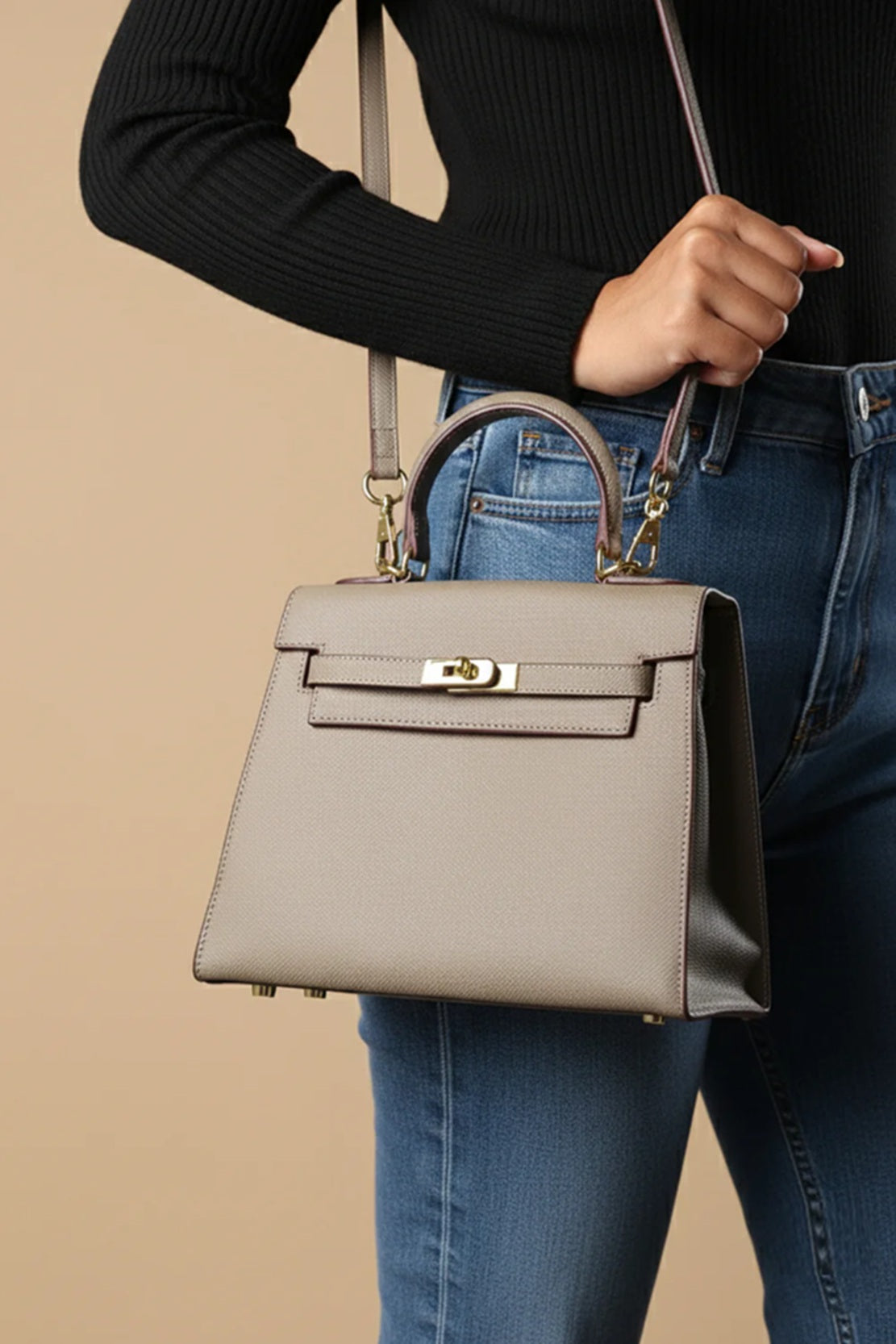 Women's Structured Top Handle Satchel Bag