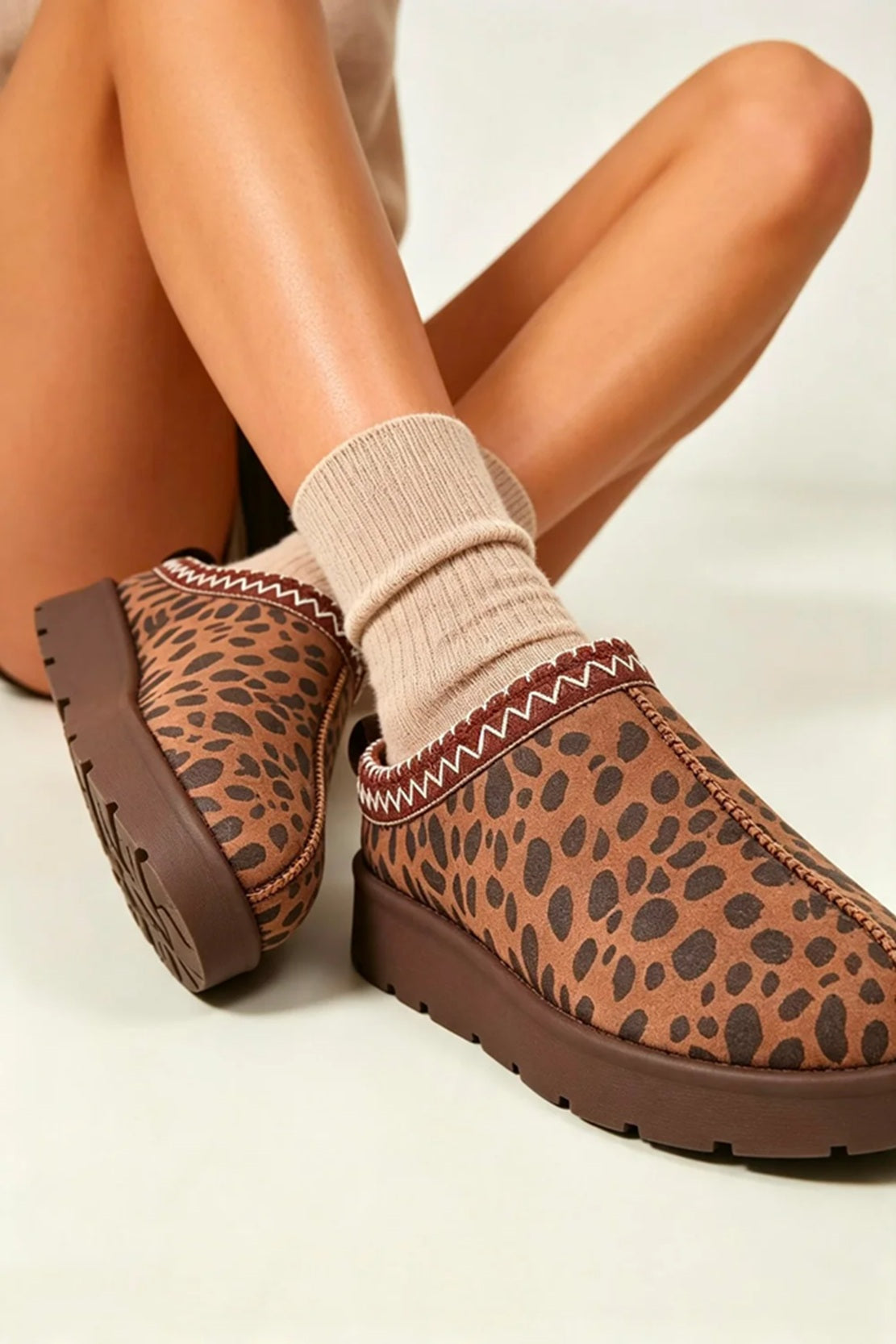 Women’s Leopard Print Casual Slip-On Mules