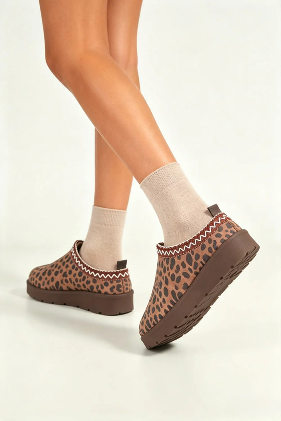 Women’s Leopard Print Casual Slip-On Mules