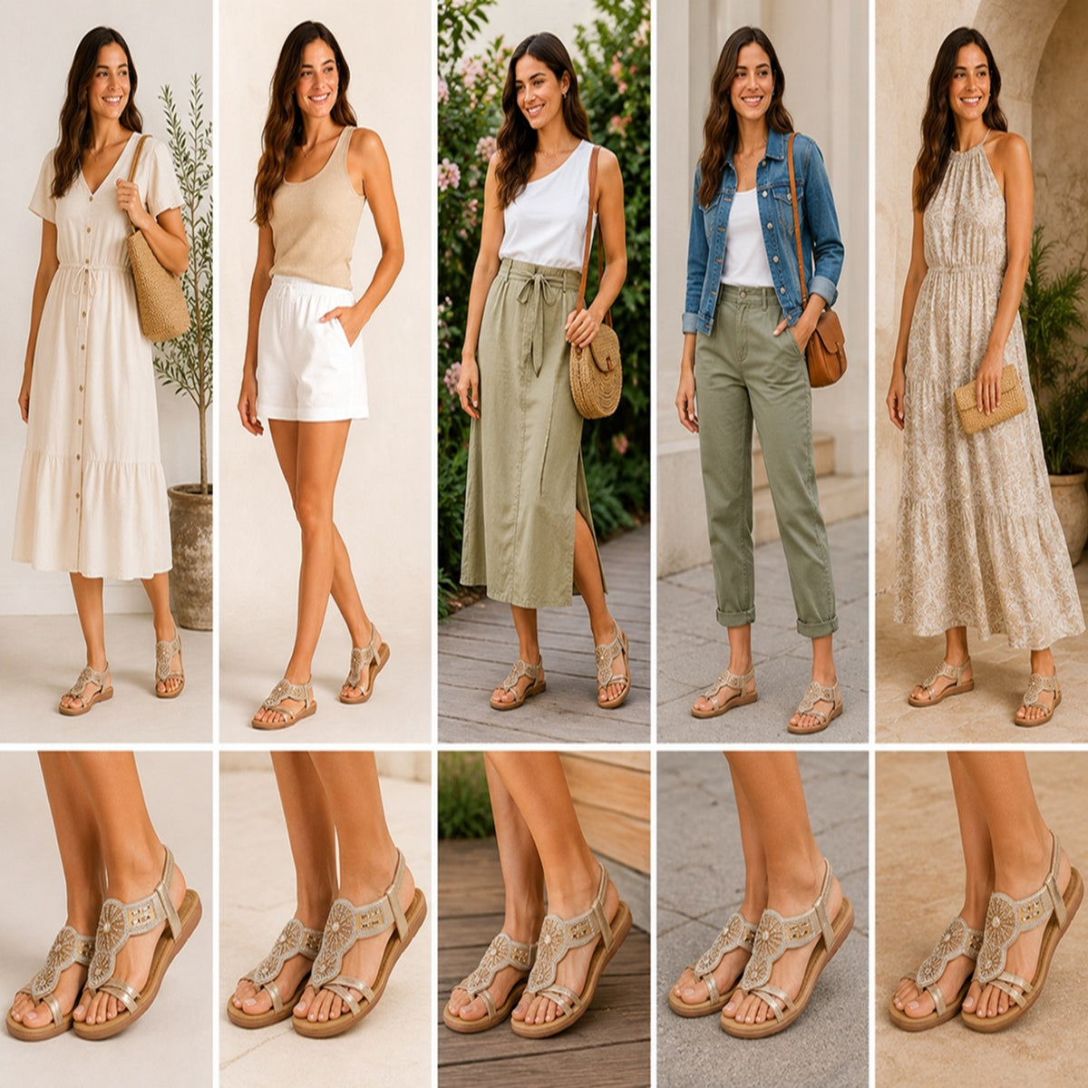 Women's Silver Embellished Comfort Sandals Halcyon Silver & Gold