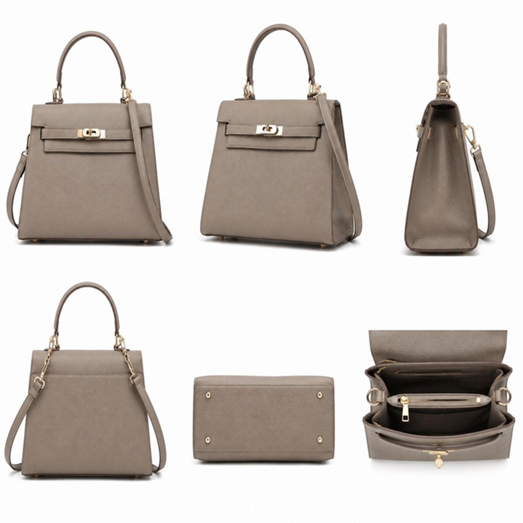 Women's Structured Top Handle Satchel Bag