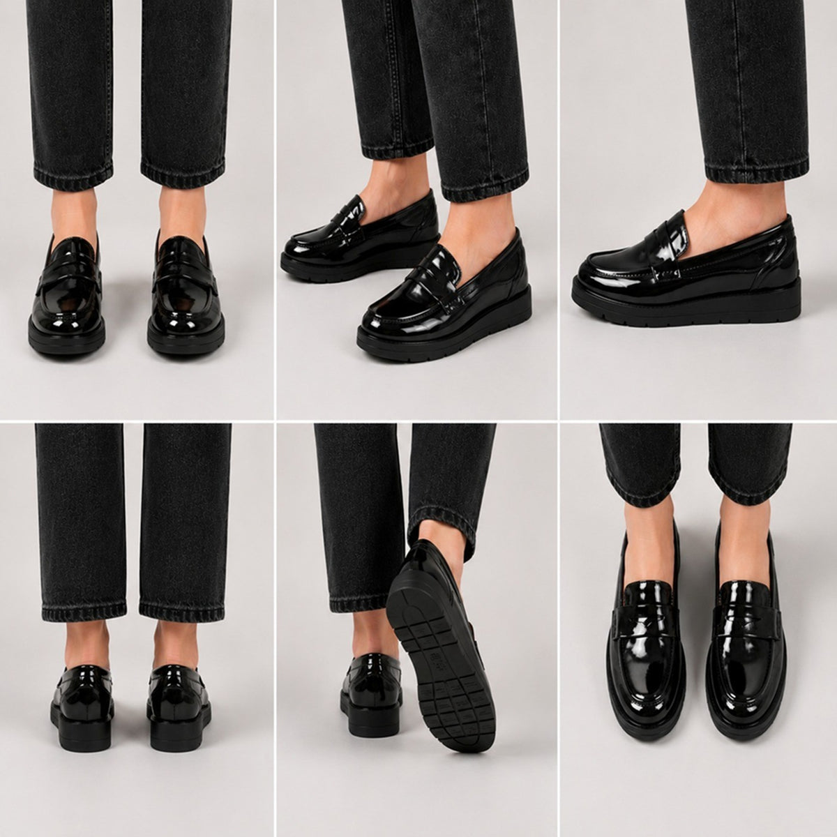Women’s Patent Platform Penny Loafers