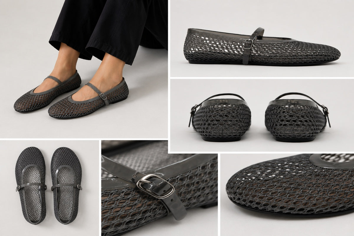 Ladies Black Jelly Buckle Strap Mary Jane Flats Pumps