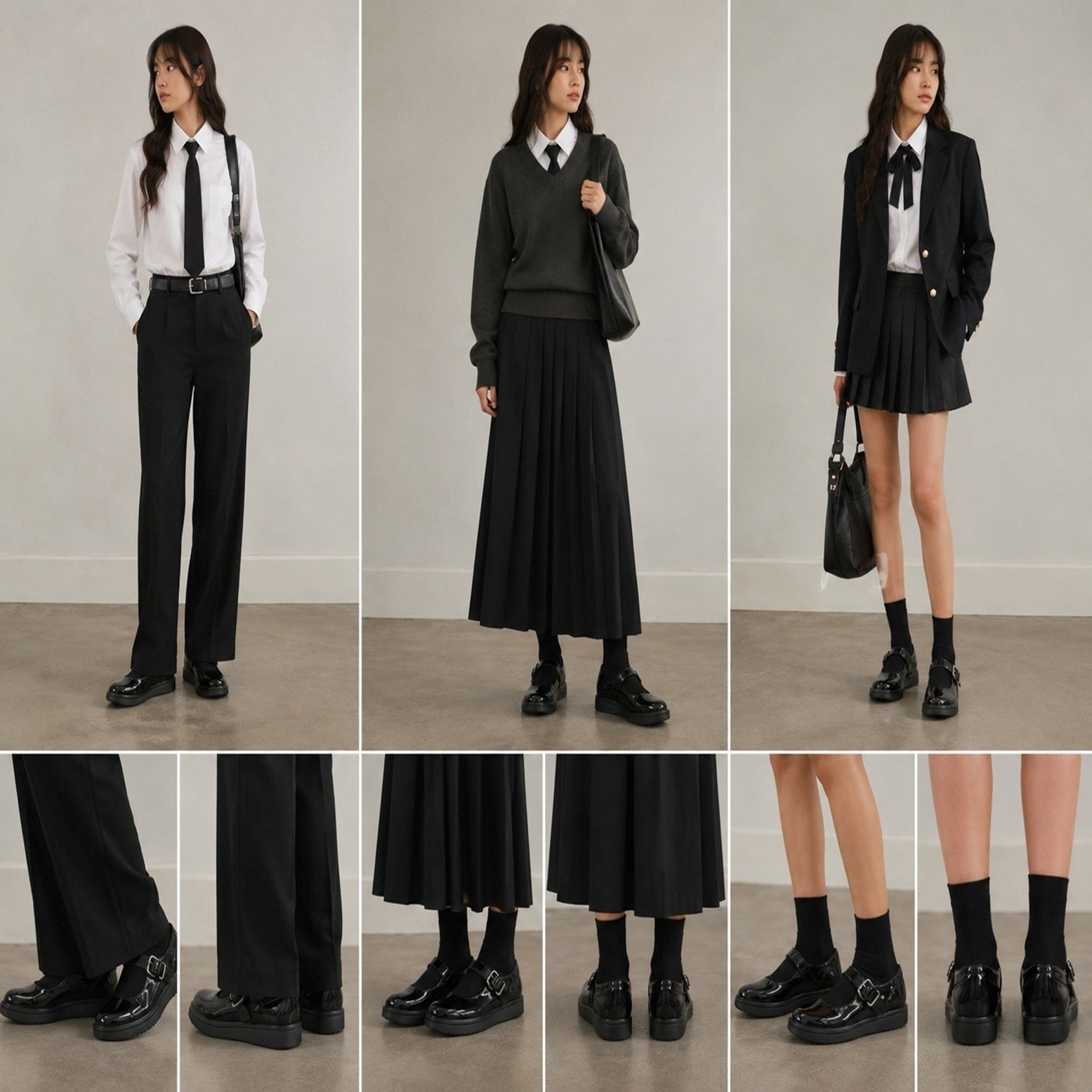 Patent Mary Jane School Shoes with Buckle Strap