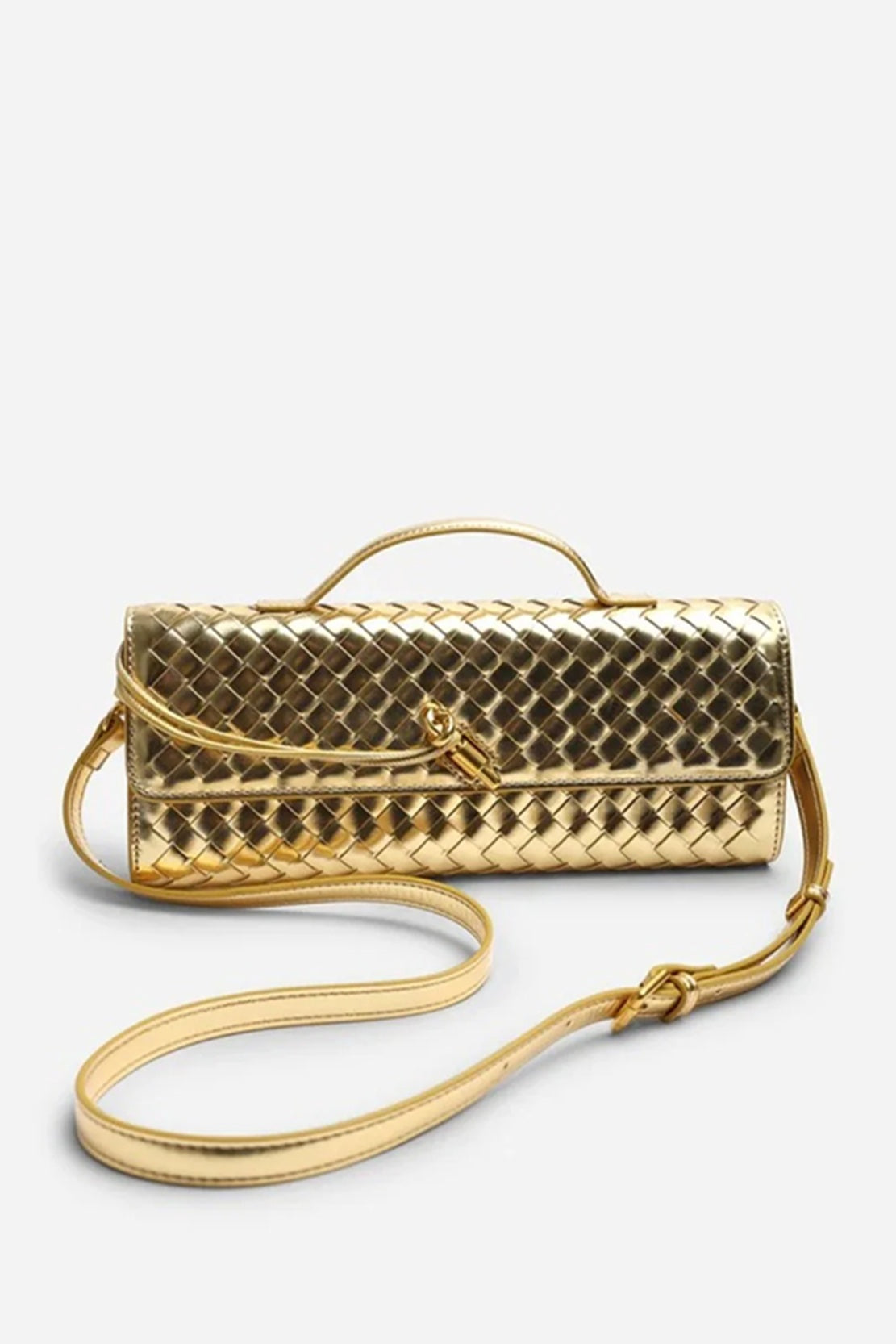 Women's Woven Envelope Clutch Bag