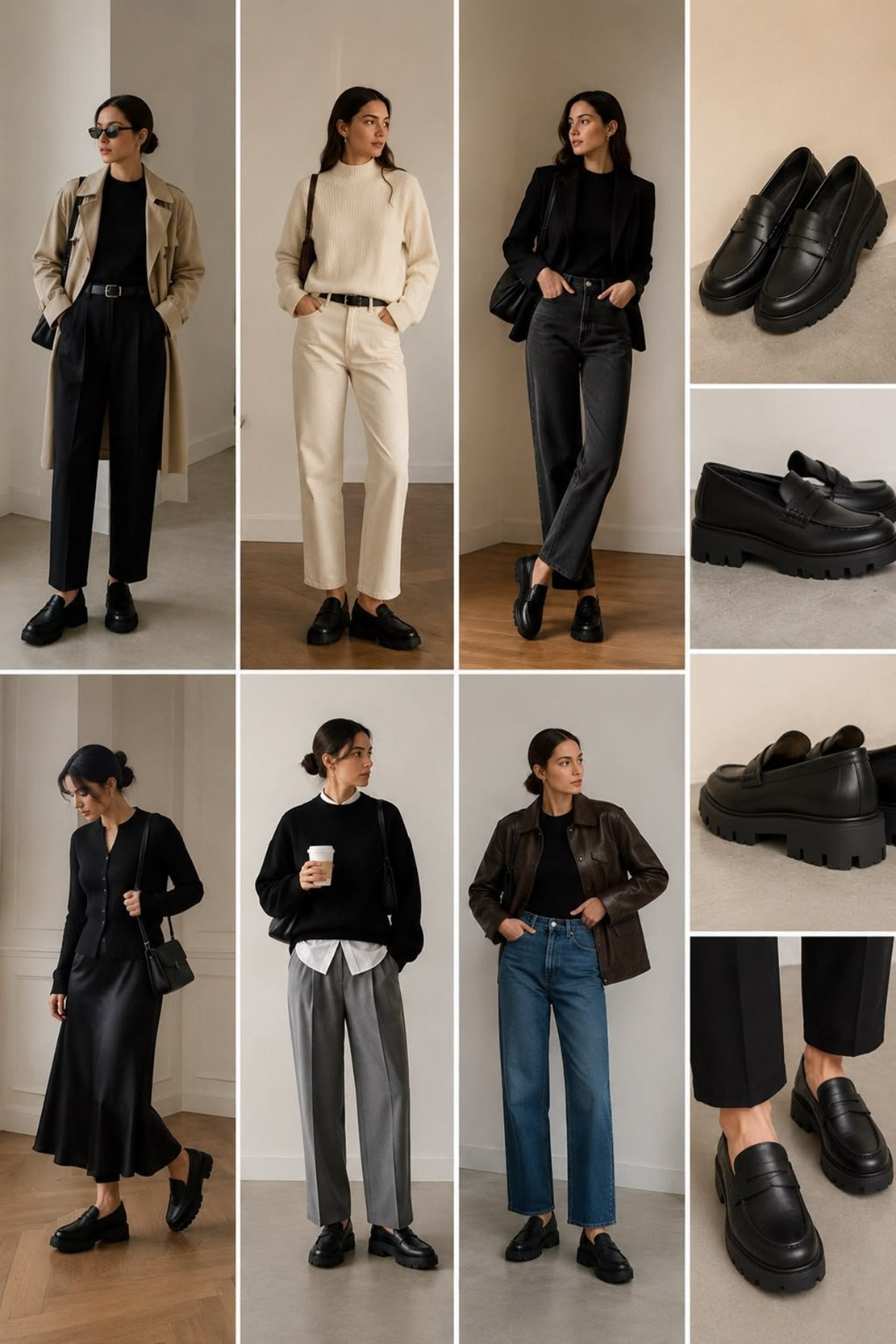 Women's Chunky Platform Penny Loafers