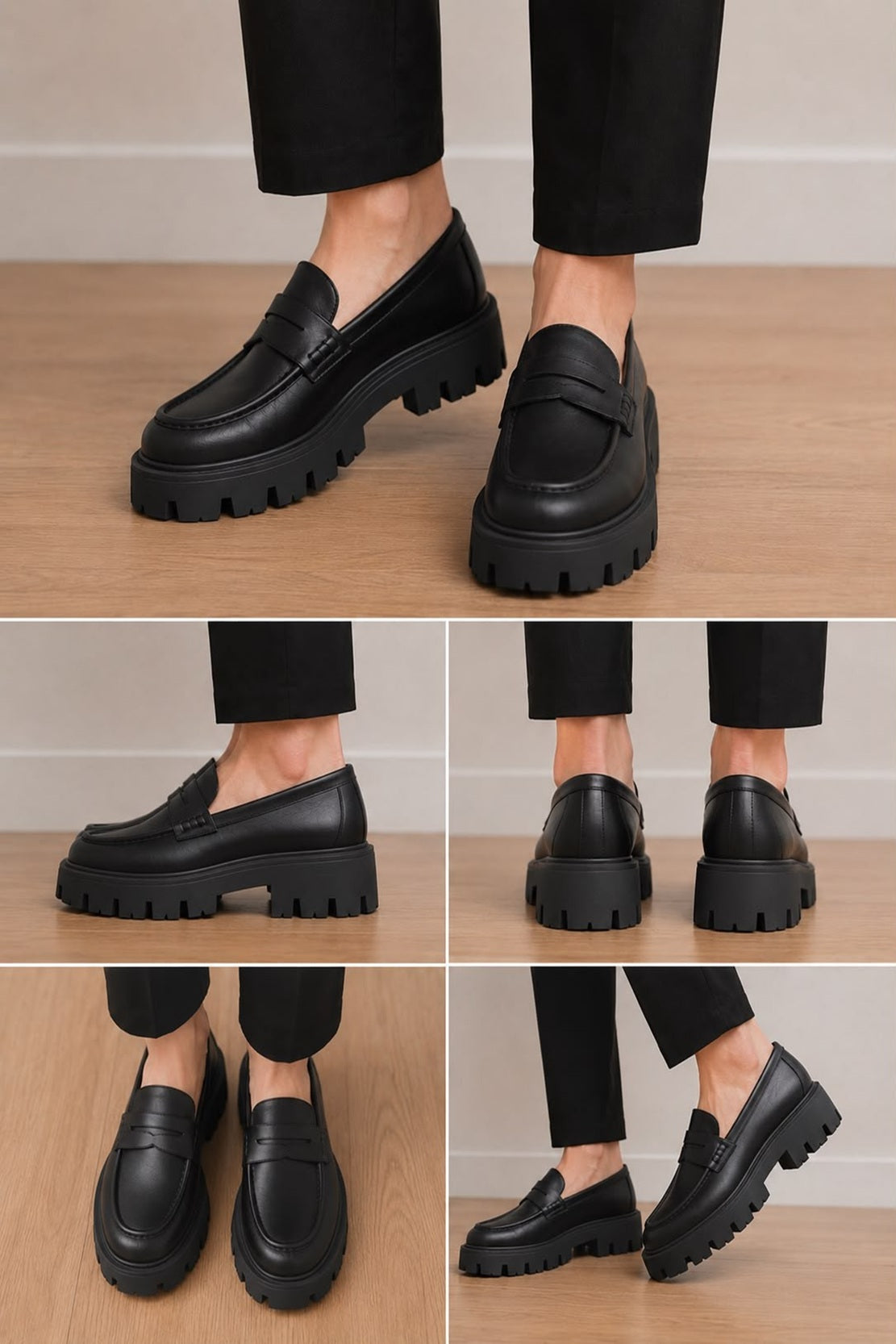 Women's Chunky Platform Penny Loafers
