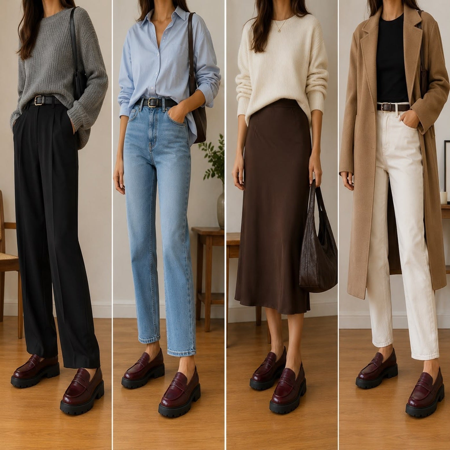 Women's Chunky Platform Penny Loafers