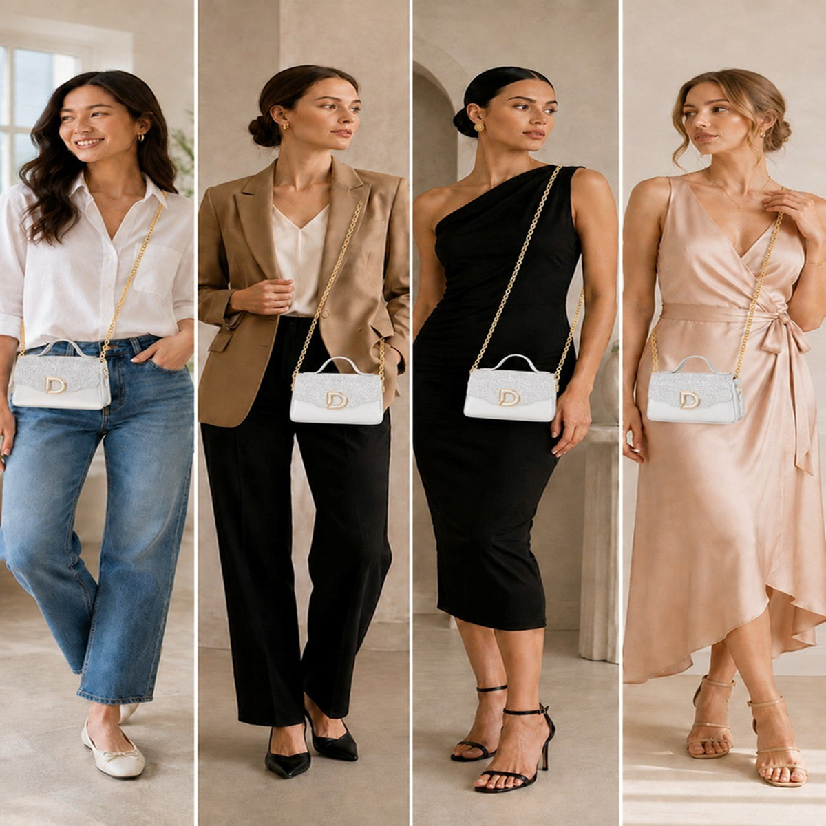 Women’s Structured Mini Crossbody Handbag