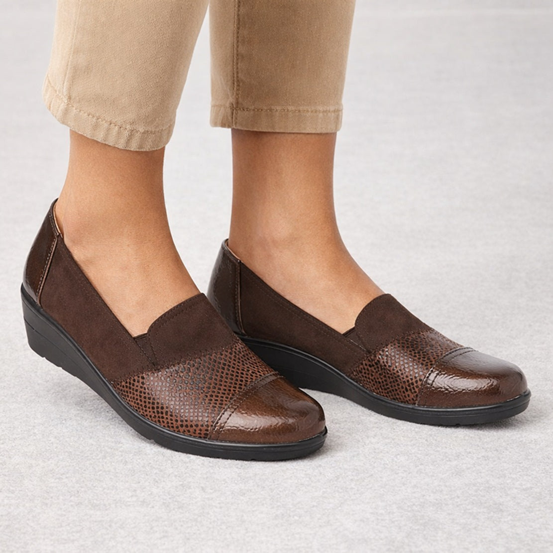 Wedge Loafers  Comfortable Loafers Shoes Perforated Upper
