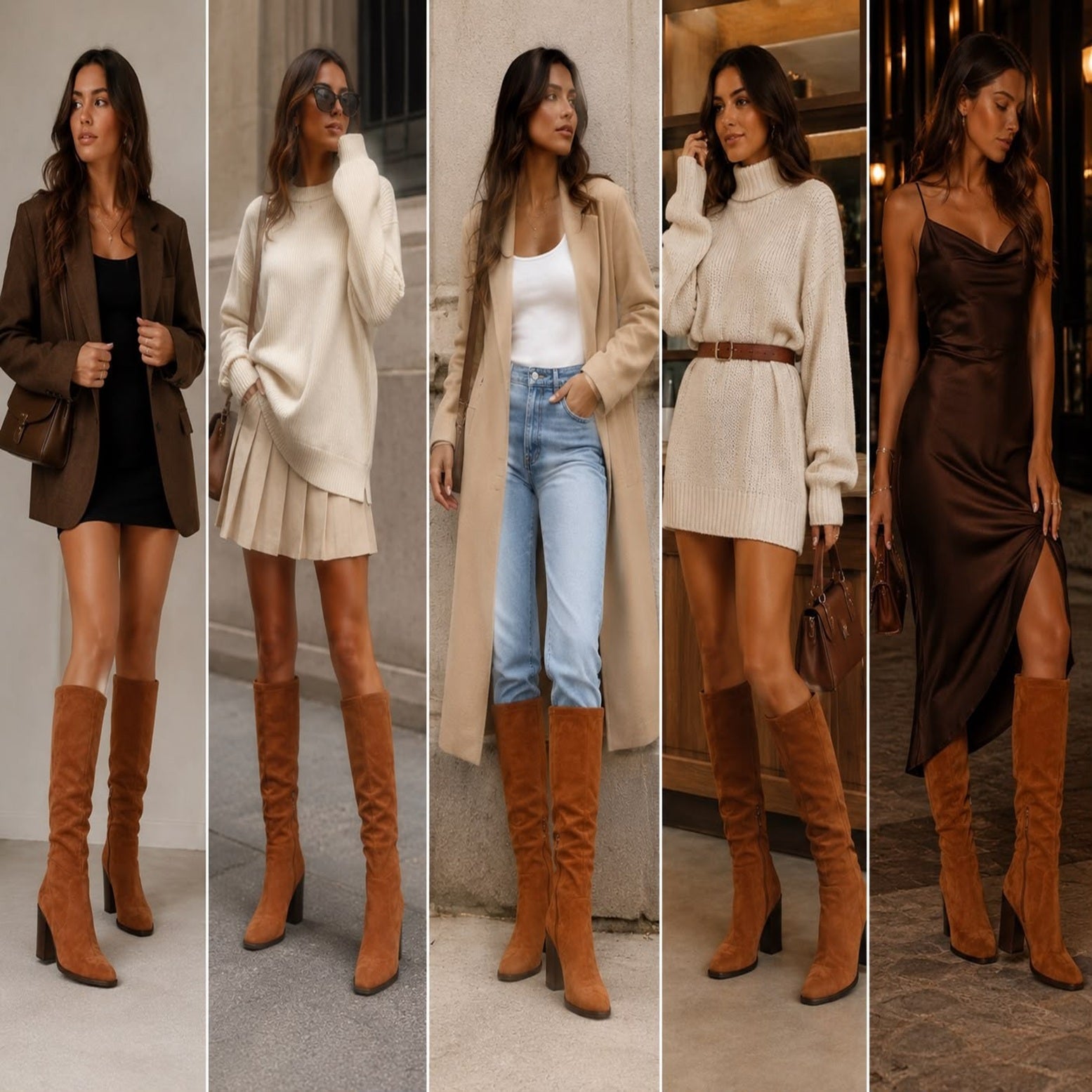 Women's Slouch Block Heel Mid-Calf Boots
