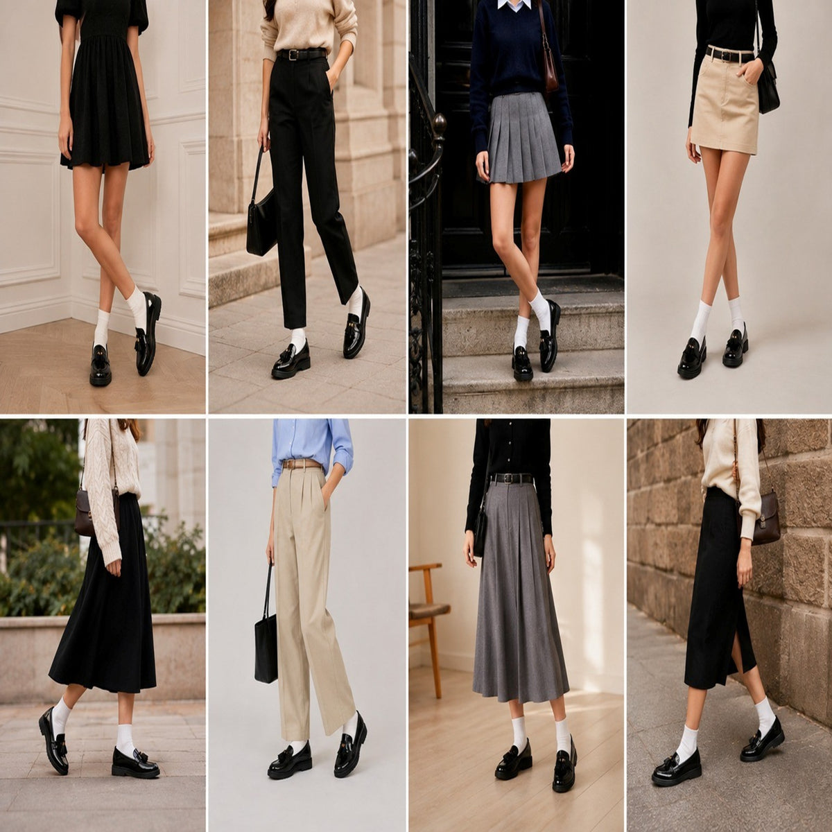 Patent Tassel Platform Loafers School Shoes